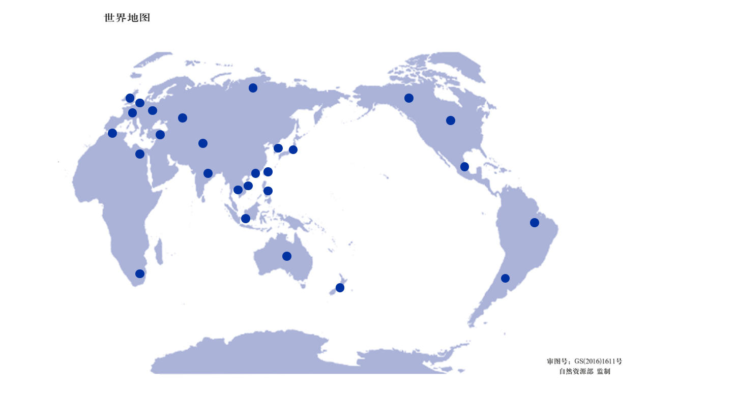 全球营销网络分布图